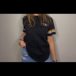 vans fire checkered shirt